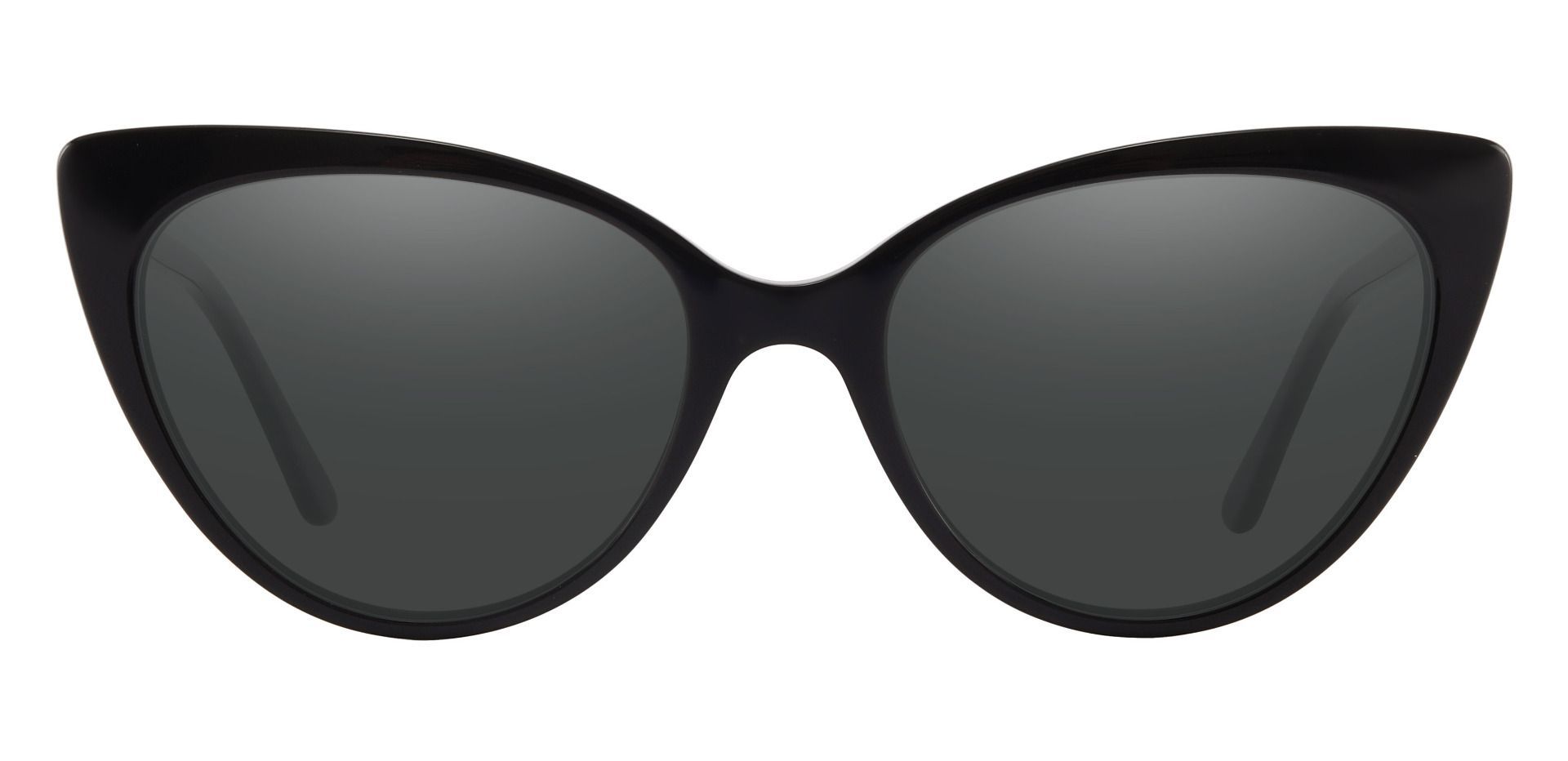 Bristol Cat Eye Lined Bifocal Sunglasses - Green Frame With Gray Lenses ...