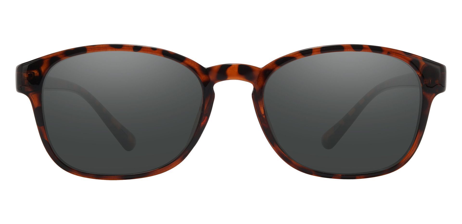Casper Rectangle Prescription Sunglasses - Tortoise Frame With Gray Lenses