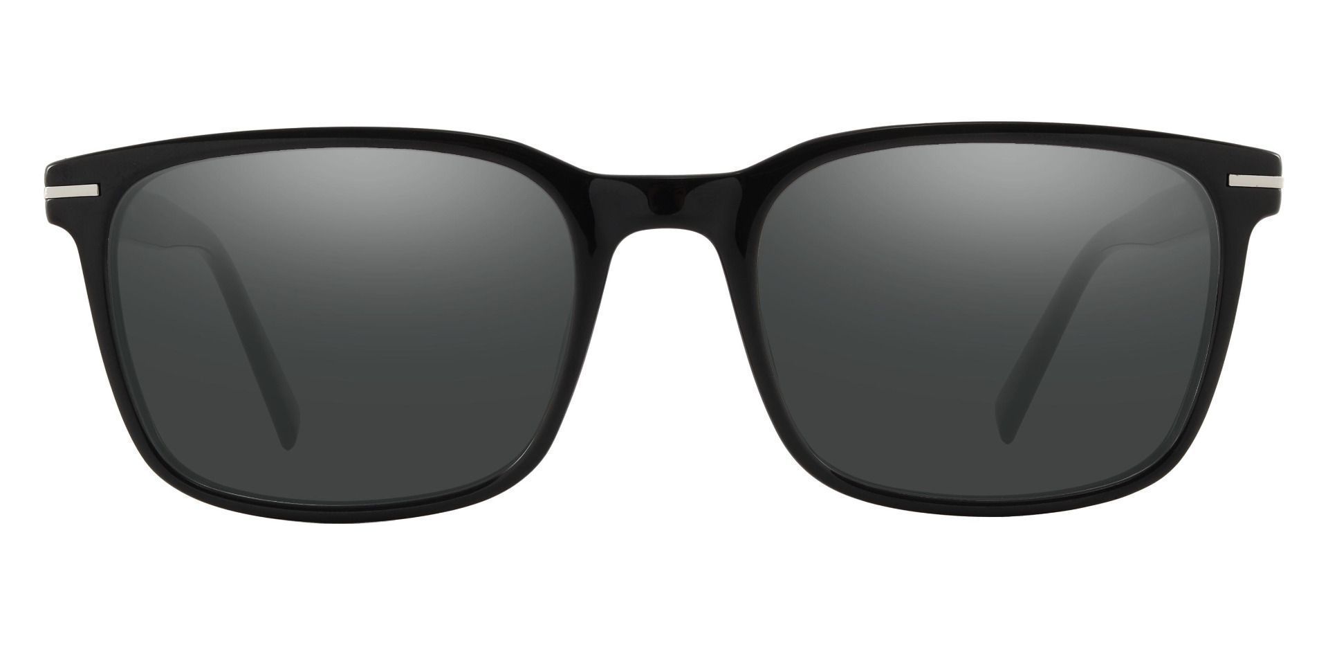 Rutherford Rectangle Black Prescription Sunglasses | Men's Sunglasses ...