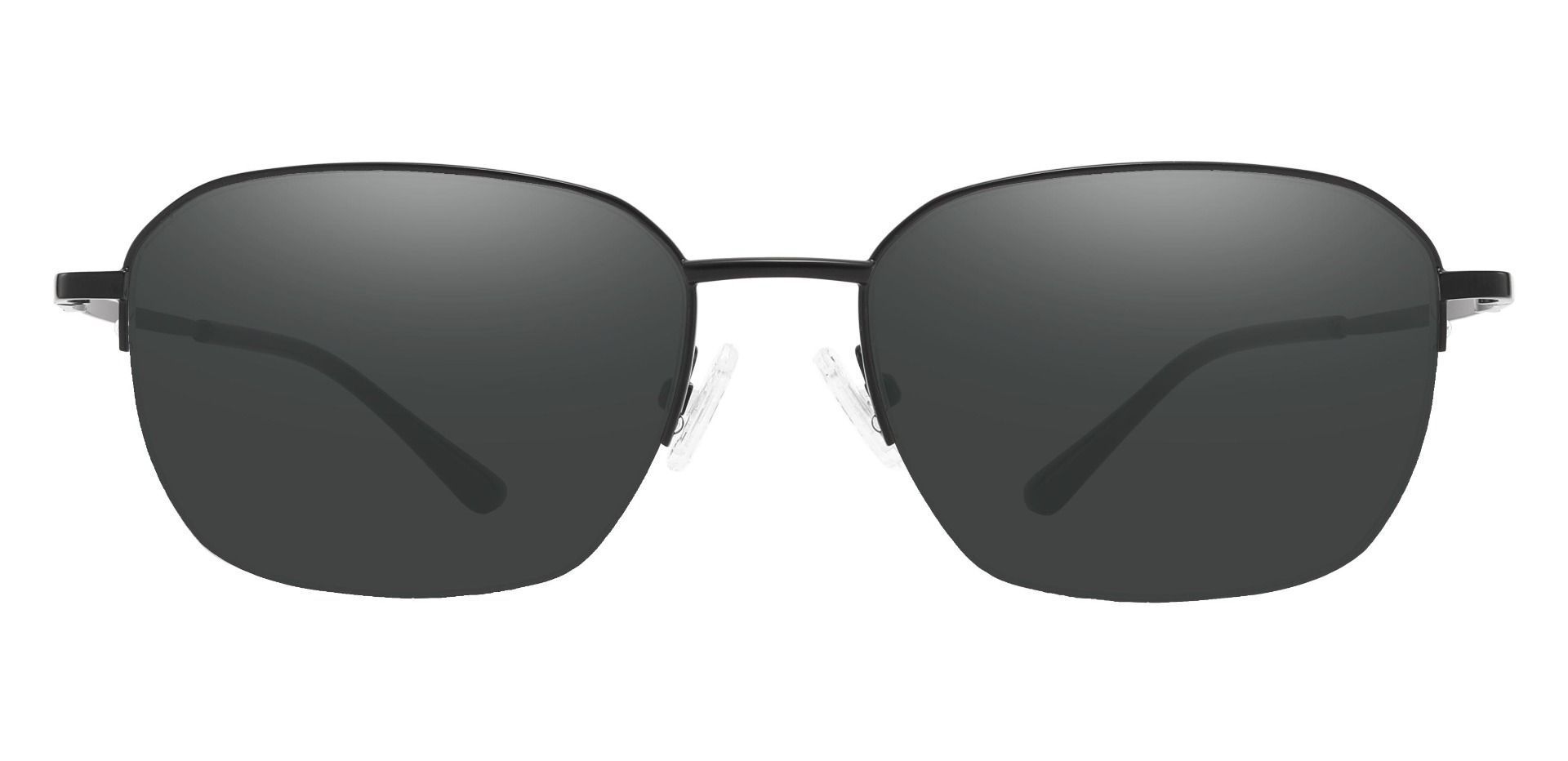 Wilton Geometric Progressive Sunglasses - Black Frame With Gray Lenses