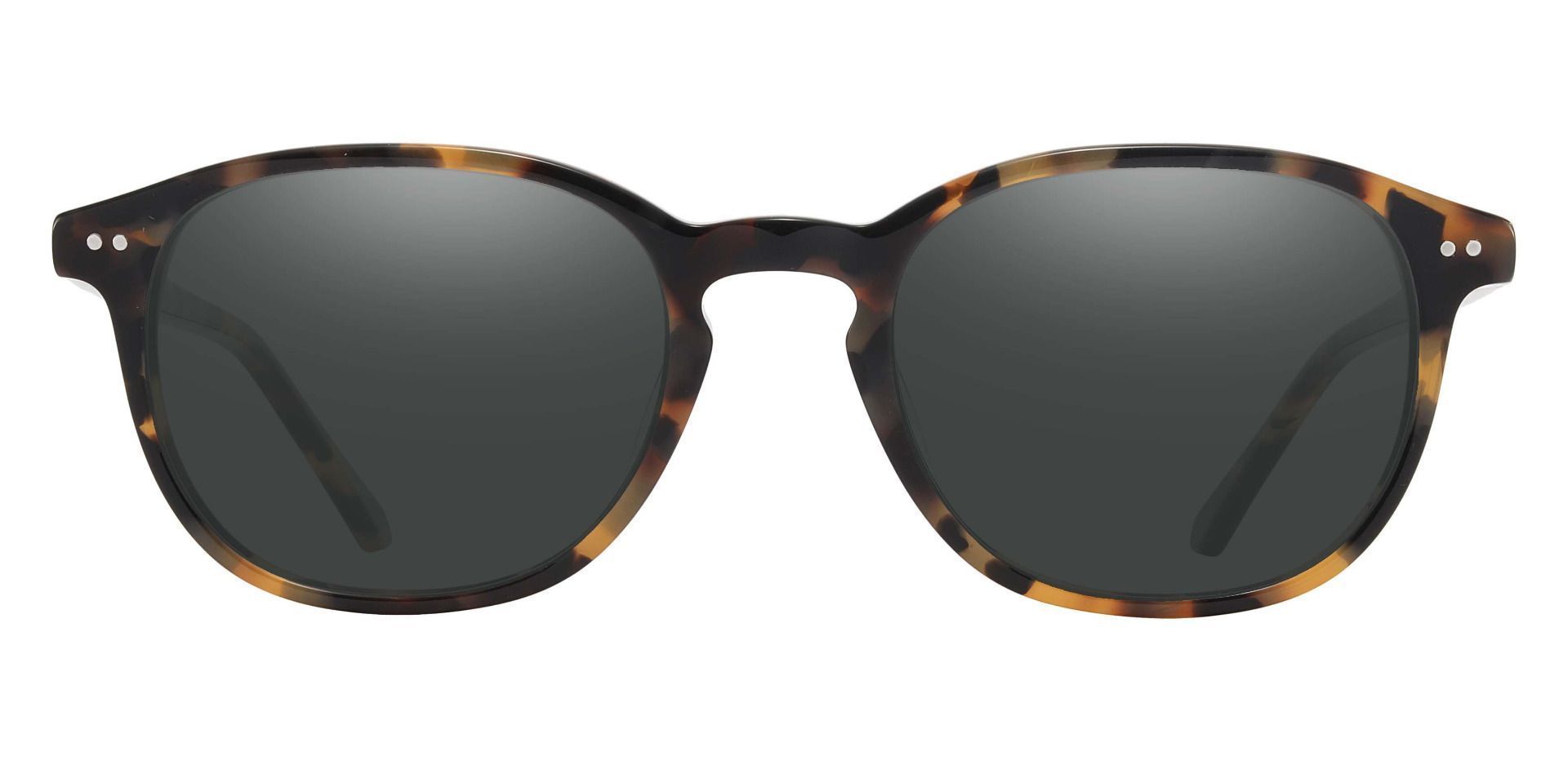 Arabella Oval Prescription Sunglasses - Red Frame With Brown Lenses ...