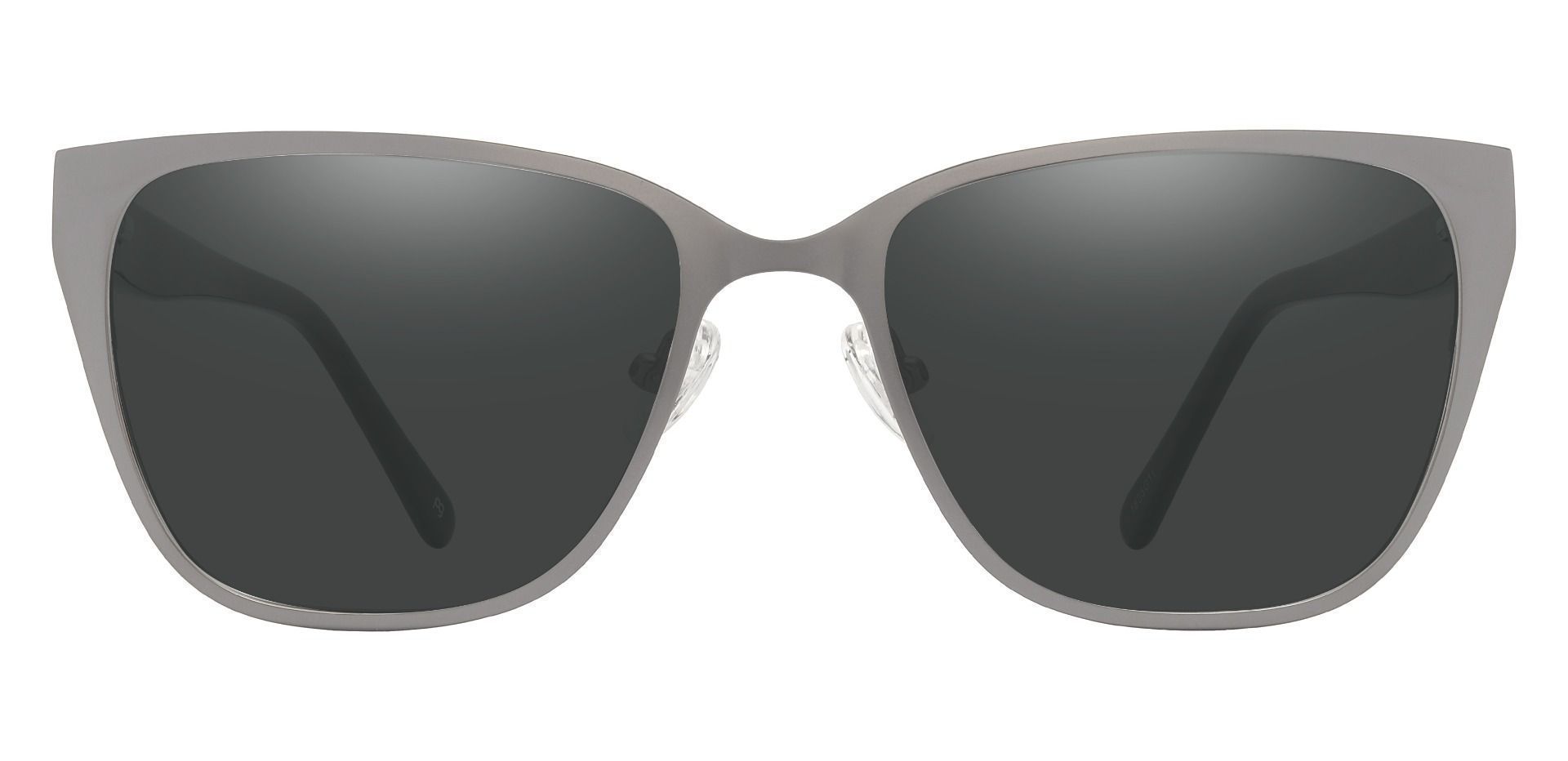 Stowe Square Prescription Sunglasses - Gray Frame With Gray Lenses