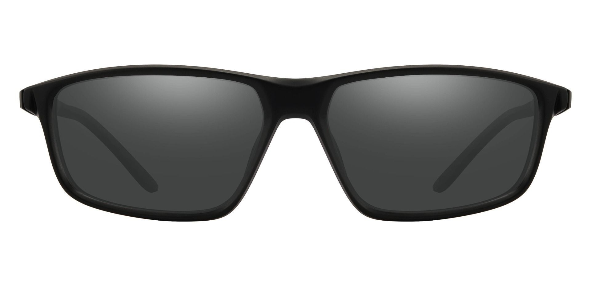 Mark Rectangle Progressive Sunglasses - Black Frame With Gray Lenses ...
