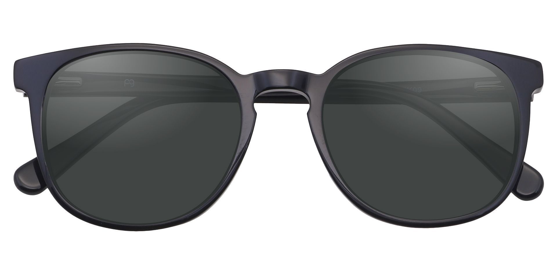 Nebula Round Lined Bifocal Sunglasses - Black Frame With Gray Lenses