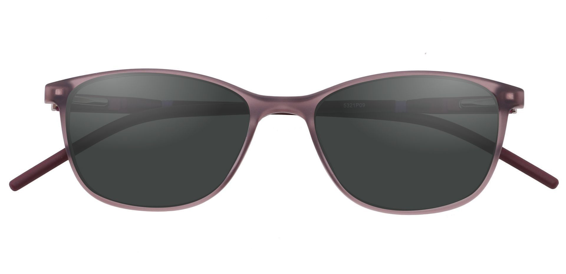 Hazel Square Non-Rx Sunglasses - Purple Frame With Gray Lenses