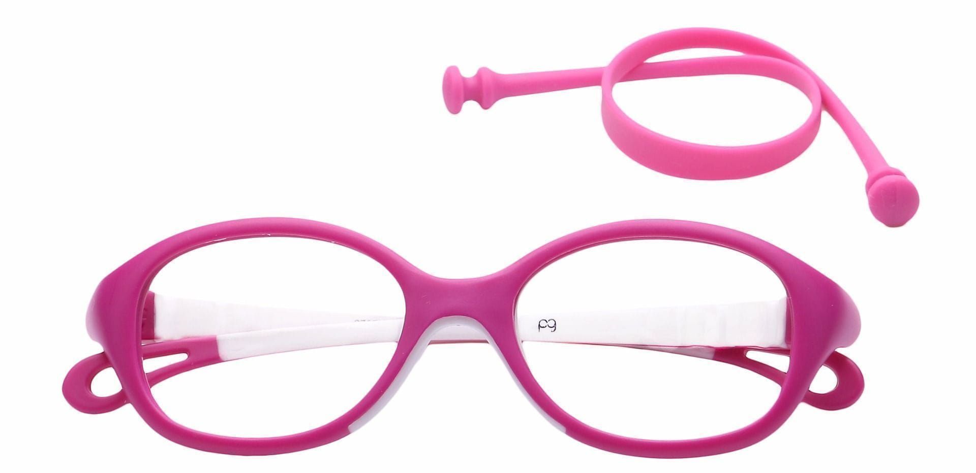 Quirk Oval Eyeglasses Frame - Pink
