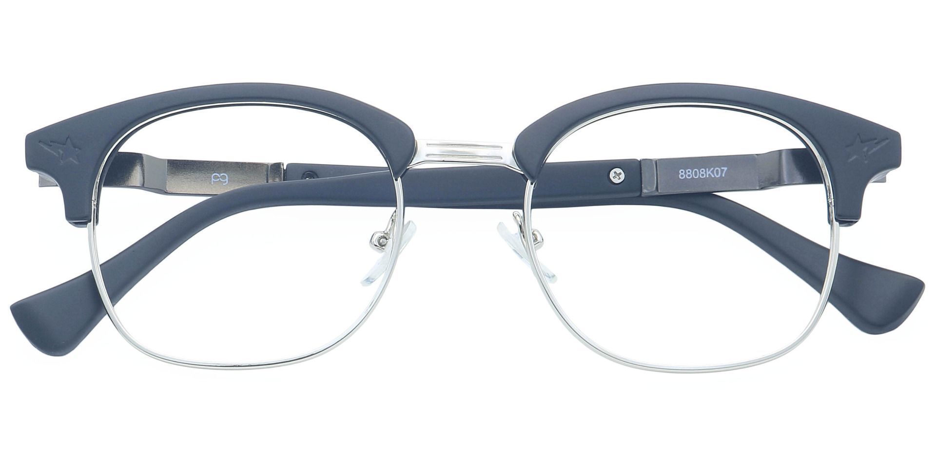 Neptune Browline Prescription Glasses - White | Men's Eyeglasses ...