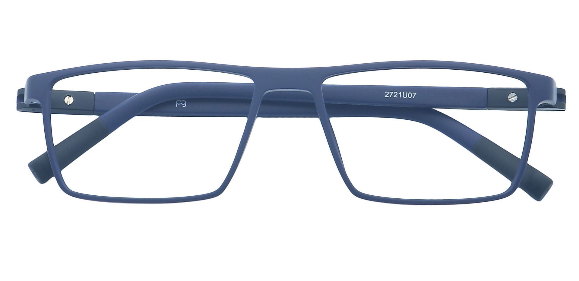 Ibel Rectangle Eyeglasses Frame - Blue