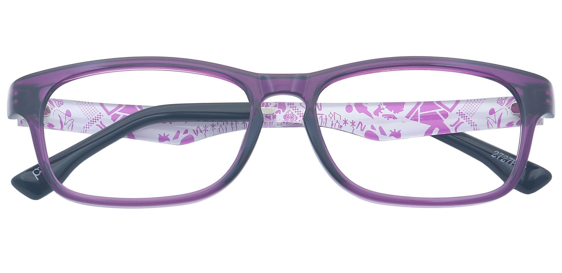 Charlie Rectangle Lined Bifocal Glasses - Purple