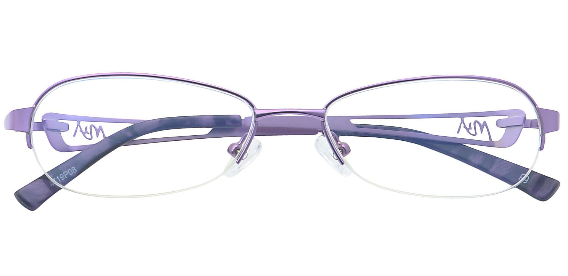 Marsha Oval Single Vision Glasses - Purple