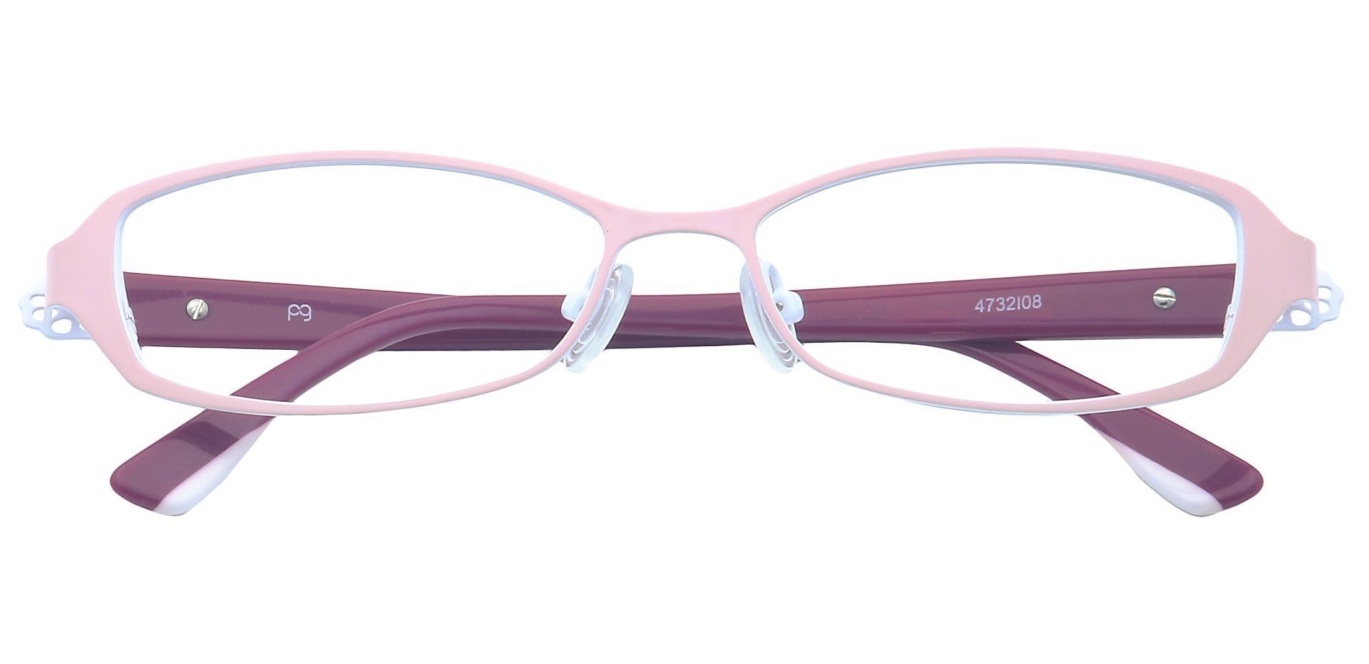 Tanya Oval Single Vision Glasses - Pink