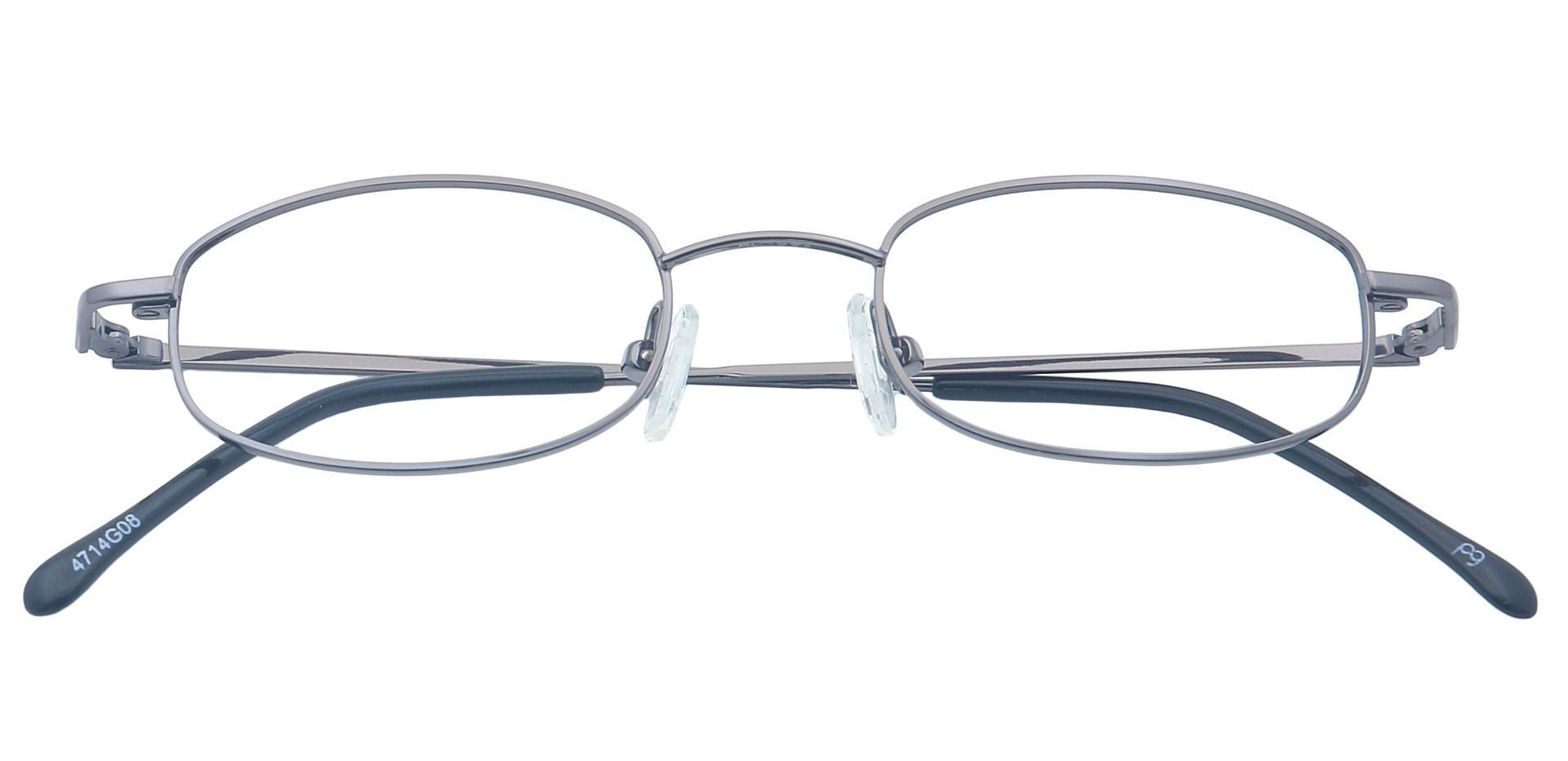 Orton Oval Single Vision Glasses - Gray | Men's Eyeglasses | Payne Glasses