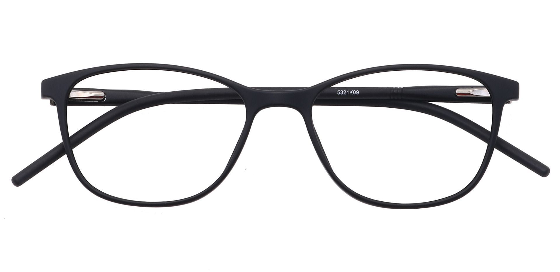 Hazel Square Non-Rx Glasses - Black