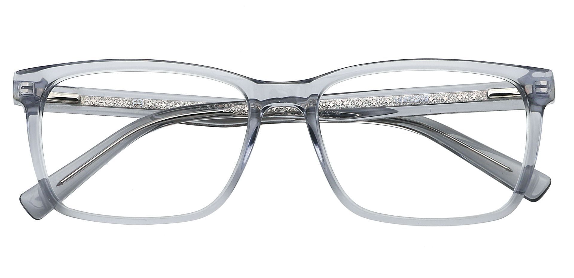 Galaxy Rectangle Non-Rx Glasses - Gray