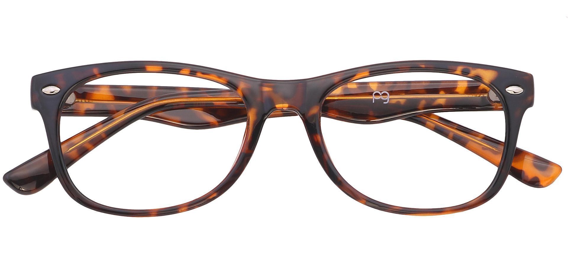 Leland Rectangle Lined Bifocal Glasses - Tortoiseshell