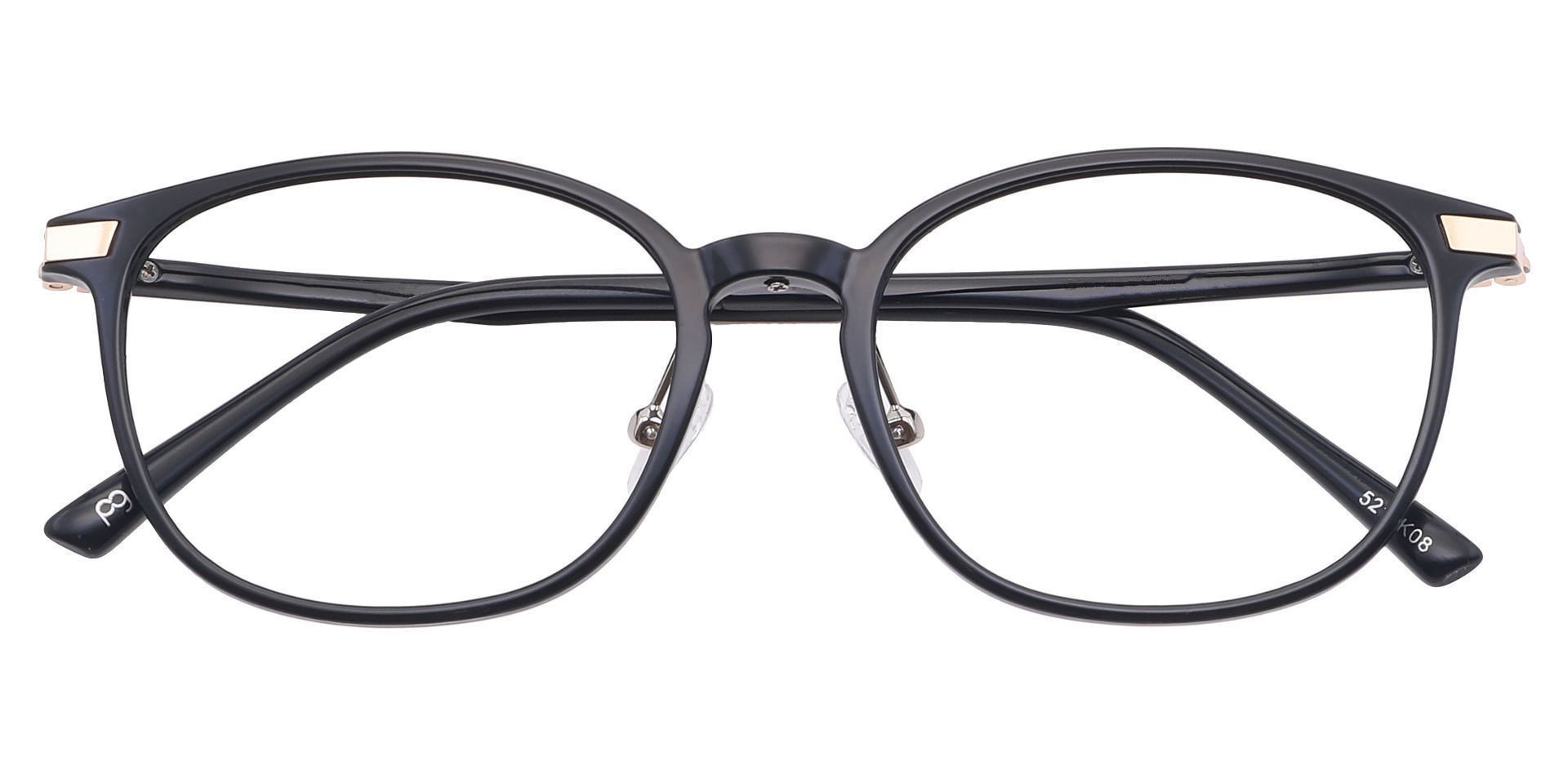 Walker Oval Prescription Glasses - Black