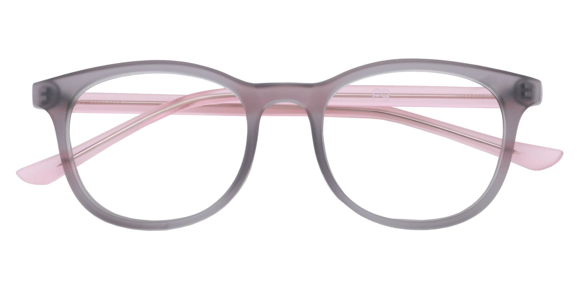 Gretchen Oval Eyeglasses Frame - Matte Grey Crystal