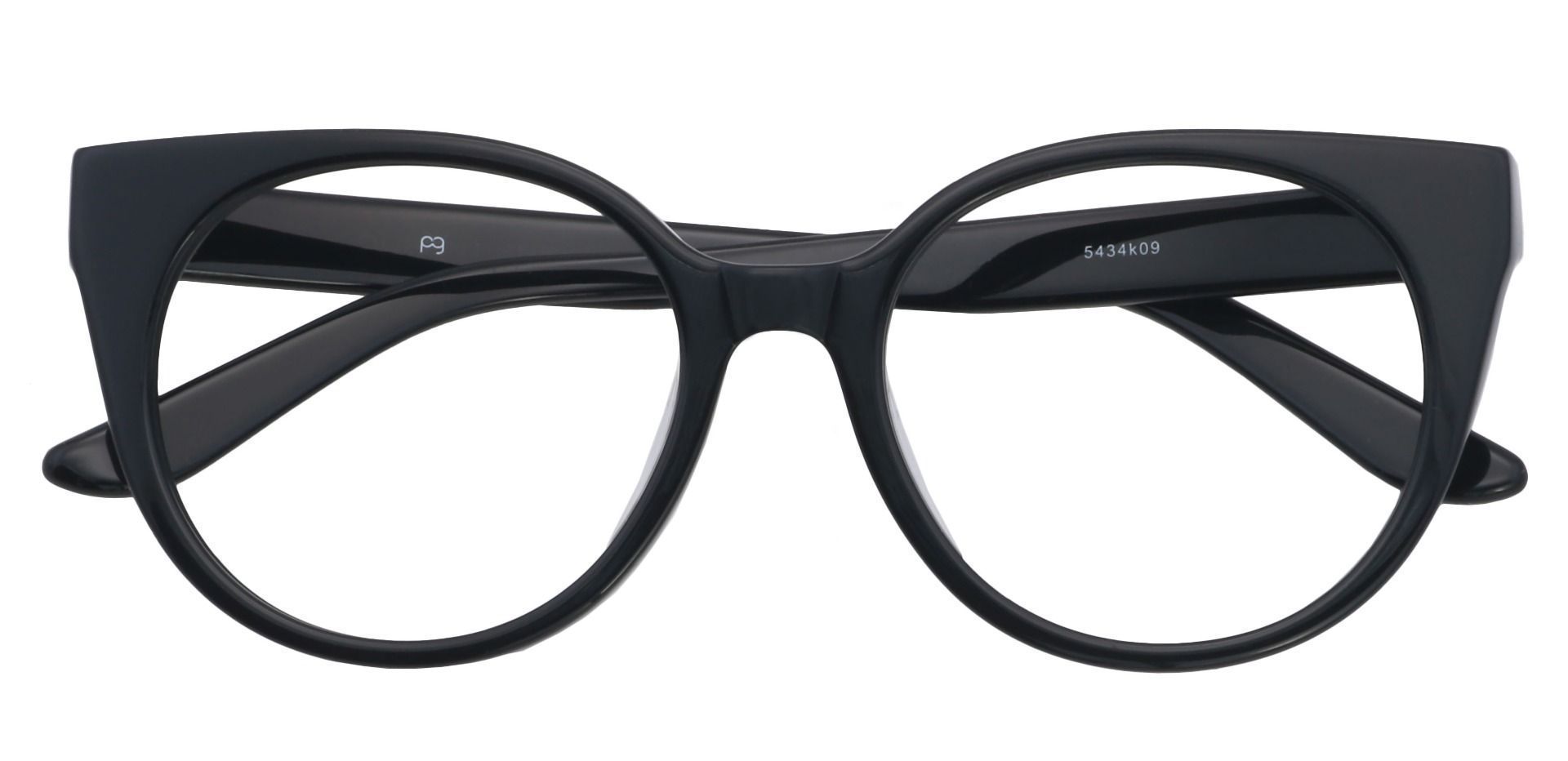 Balmoral Cat-Eye Eyeglasses Frame - Black