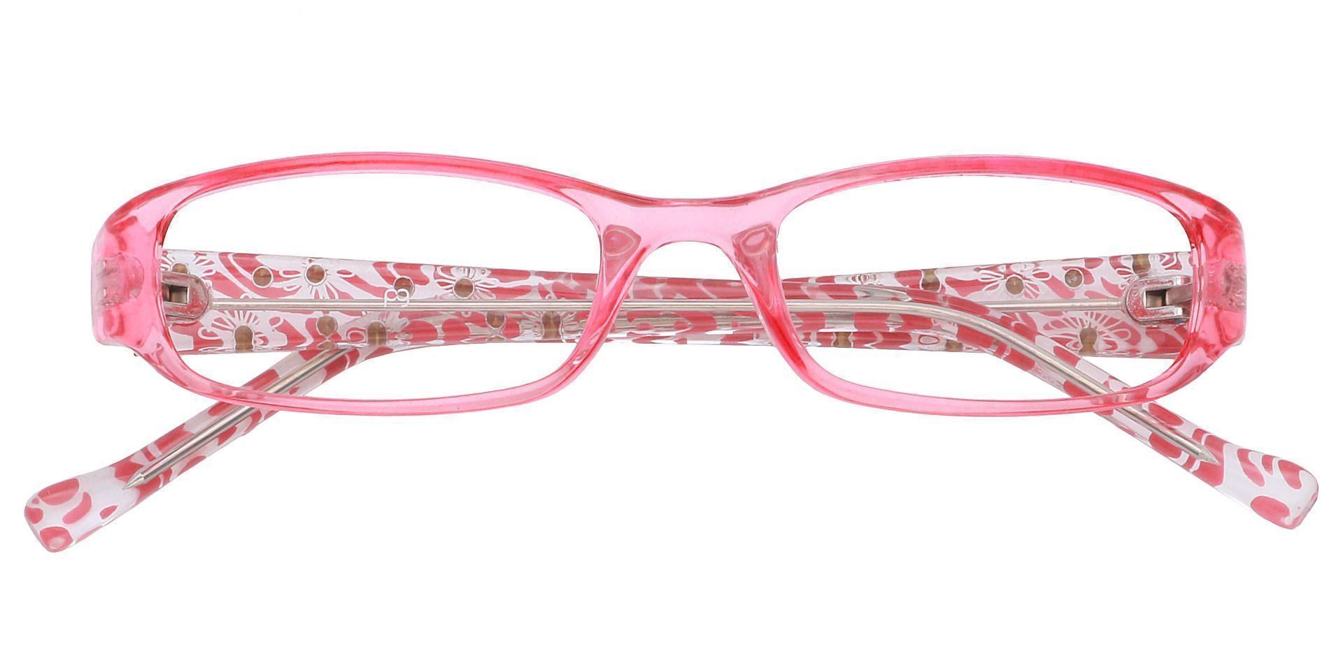 Laurel Rectangle Blue Light Blocking Glasses - Pink
