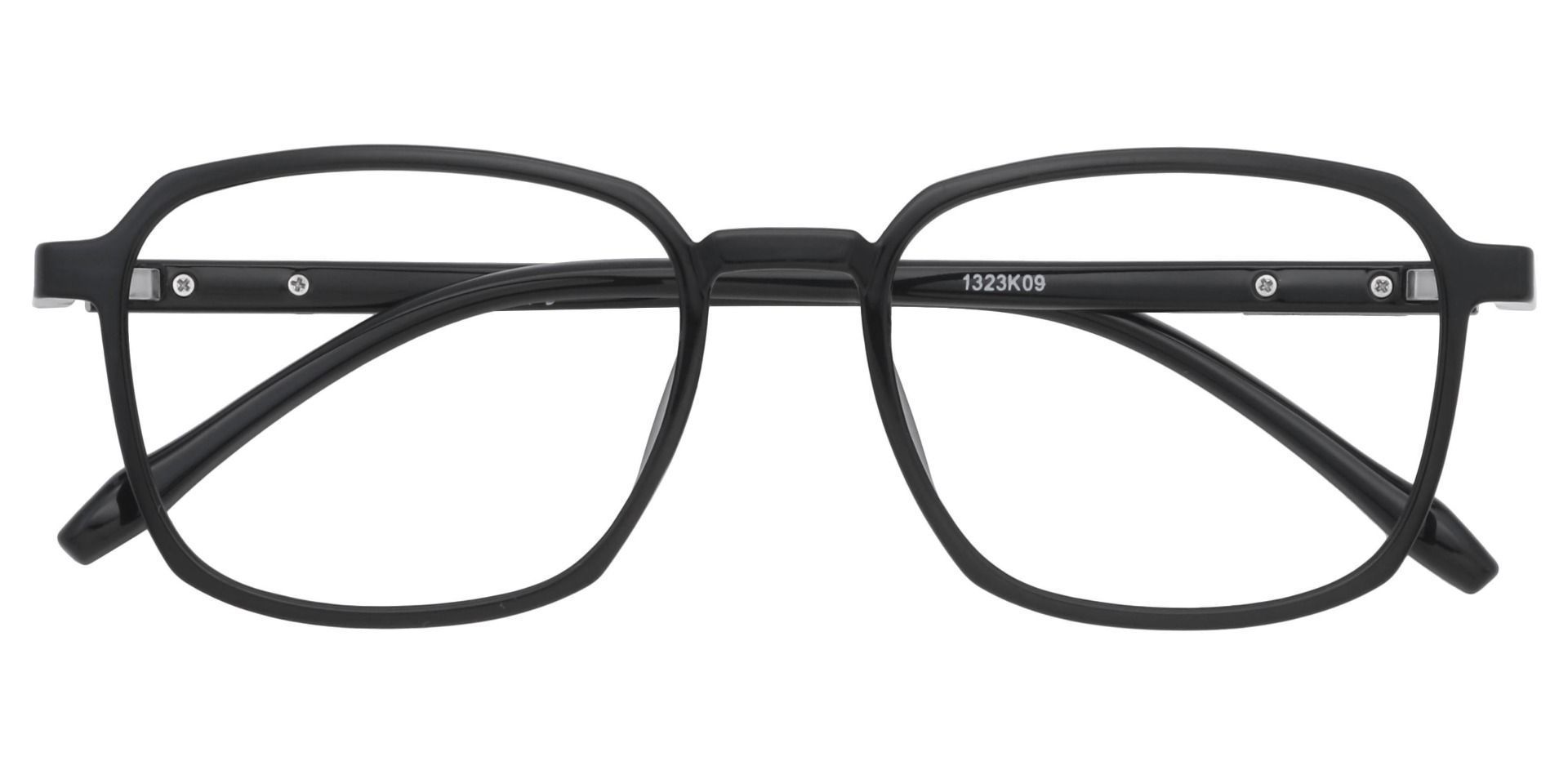 Stella Square Lined Bifocal Glasses - Black
