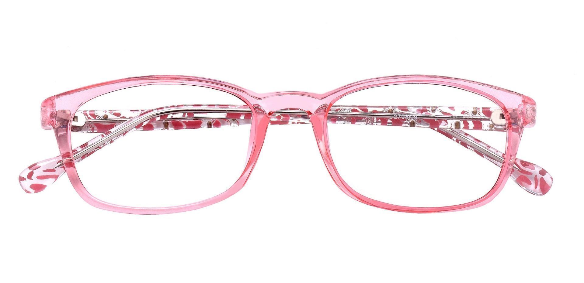 Violet Rectangle Prescription Glasses - Pink