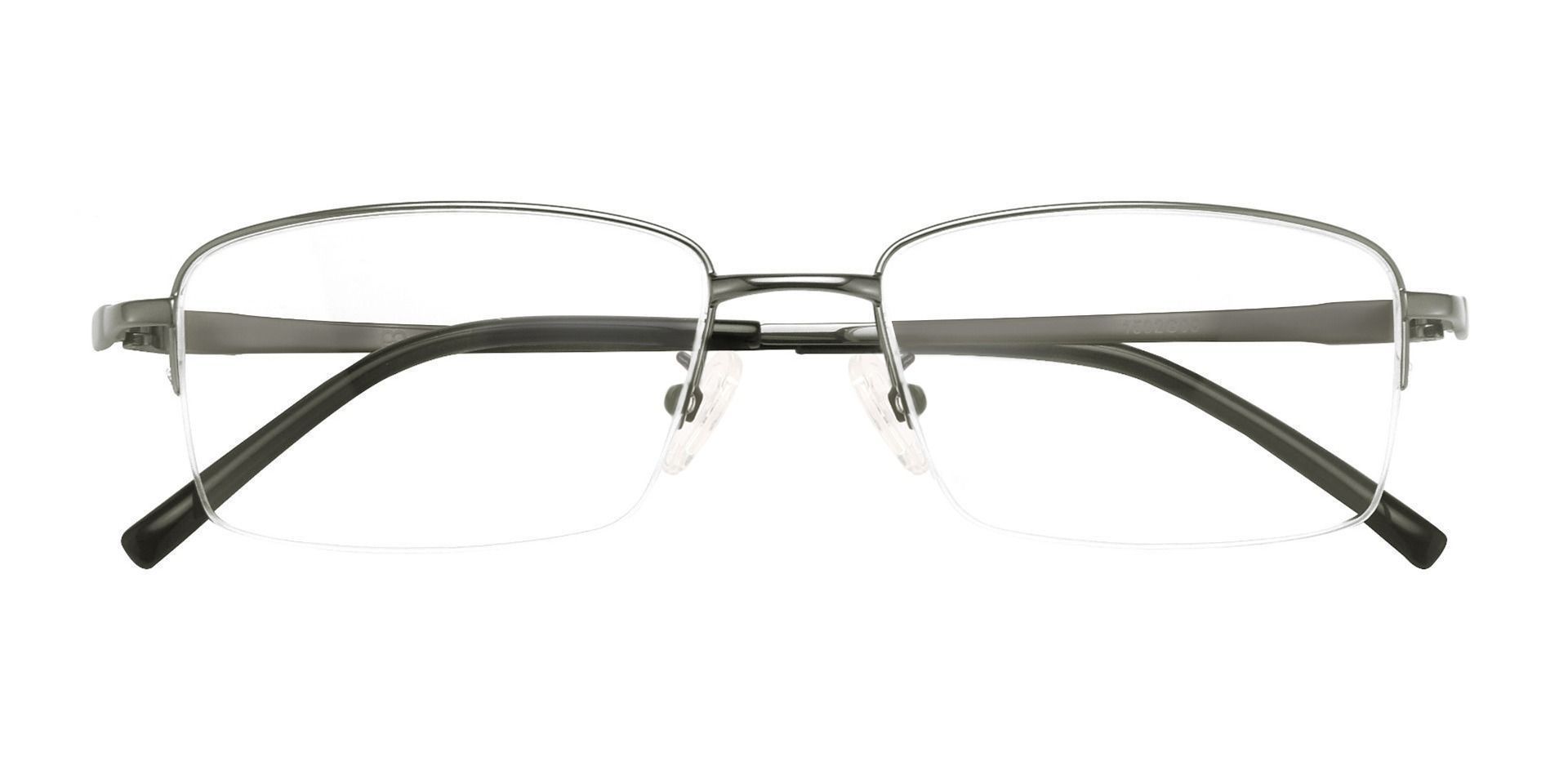Friar Rectangle Eyeglasses Frame - Gray