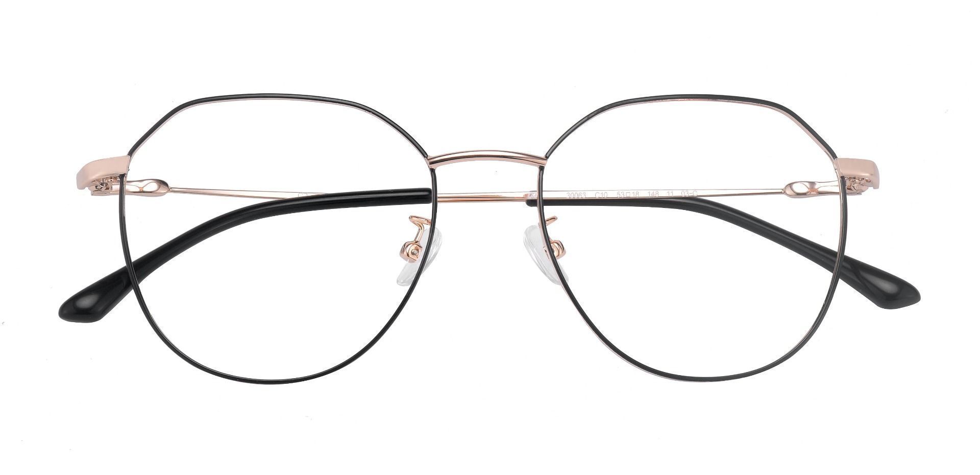 Vernon Geometric Prescription Glasses Black Women's Eyeglasses