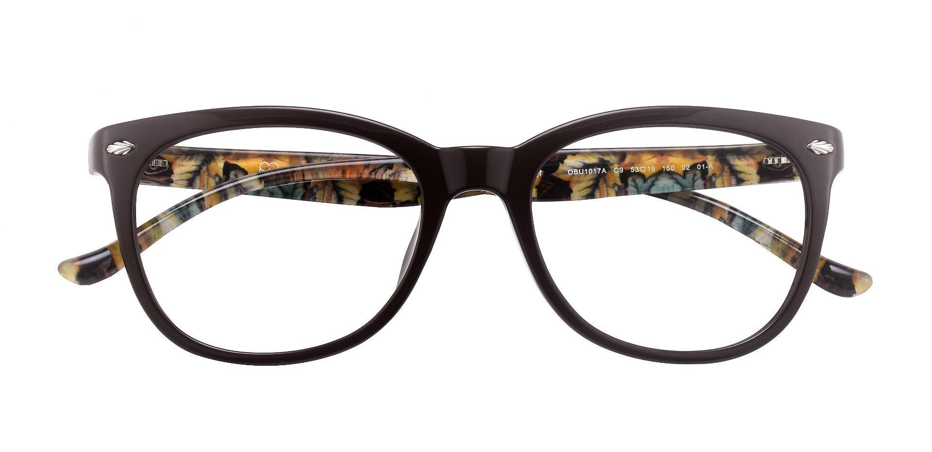 Monet Oval Eyeglasses Frame - Brown