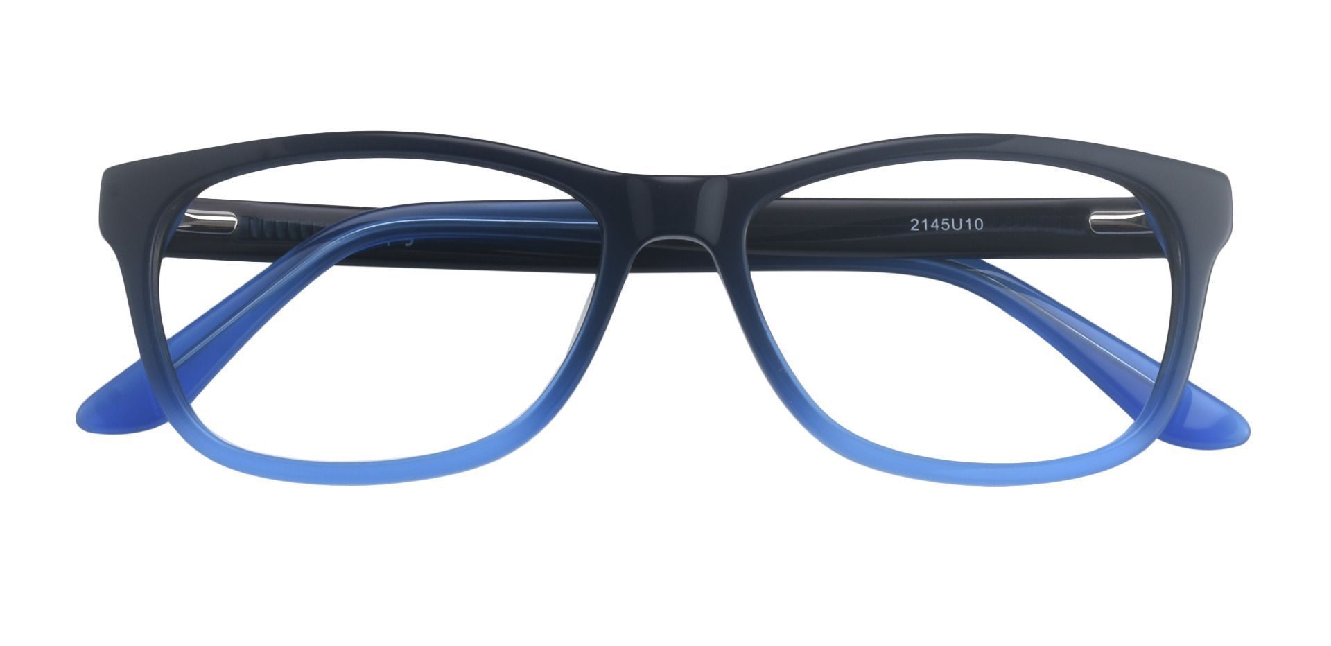 Azure Rectangle Eyeglasses Frame Blue Women's Eyeglasses Payne