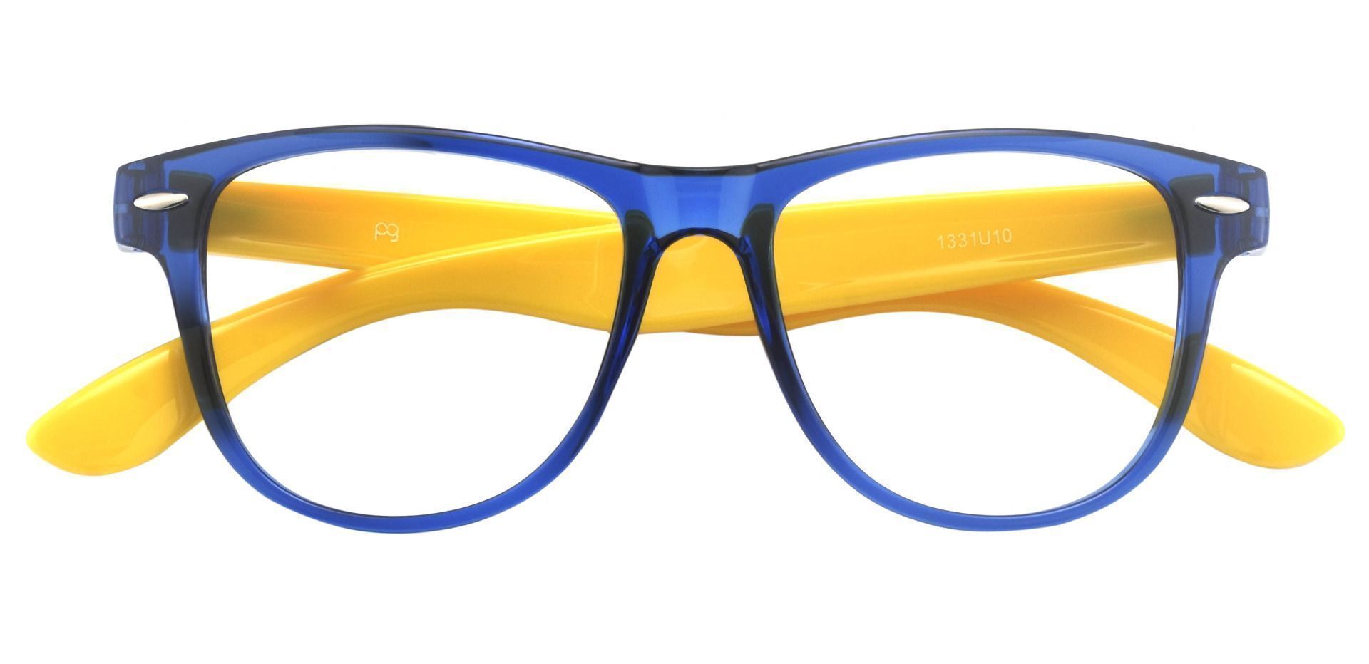 Radio Square Prescription Glasses - Blue