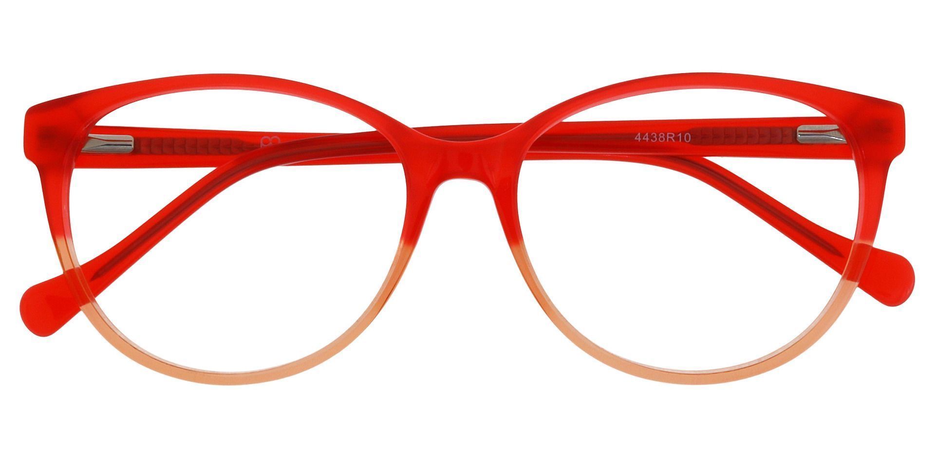 Genovia Oval Prescription Glasses - Red