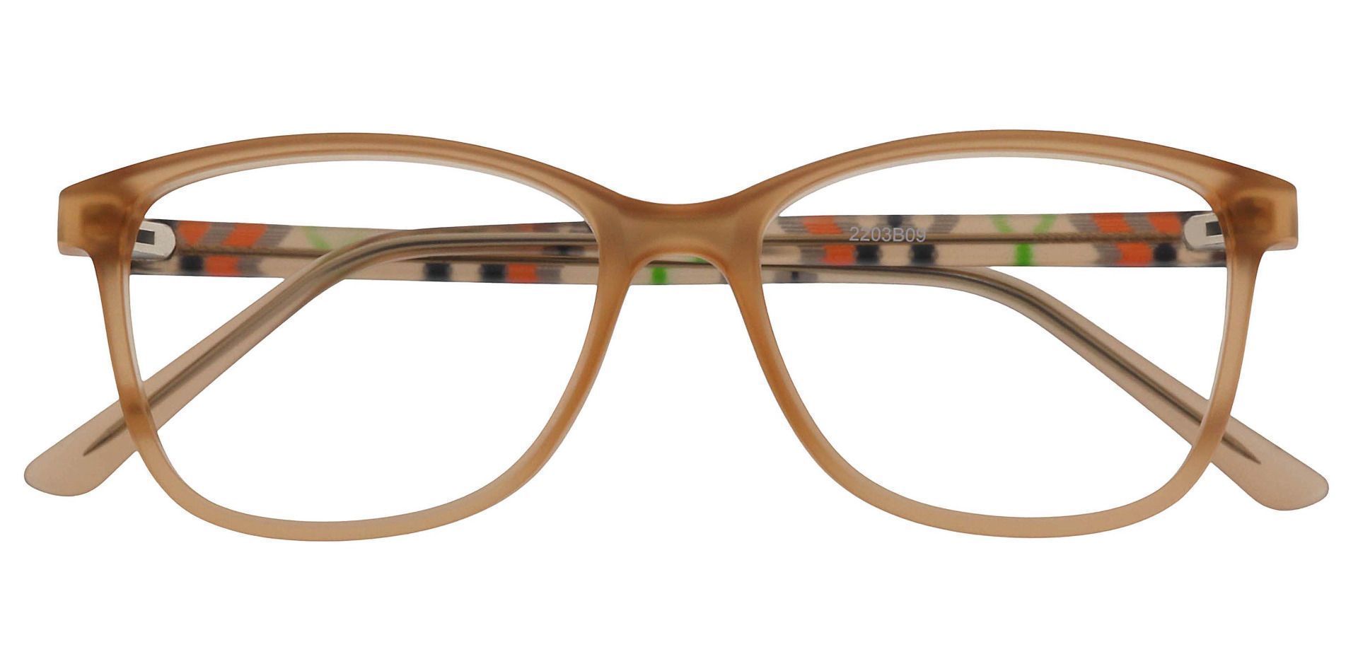 Argyle Rectangle Prescription Glasses - Brown