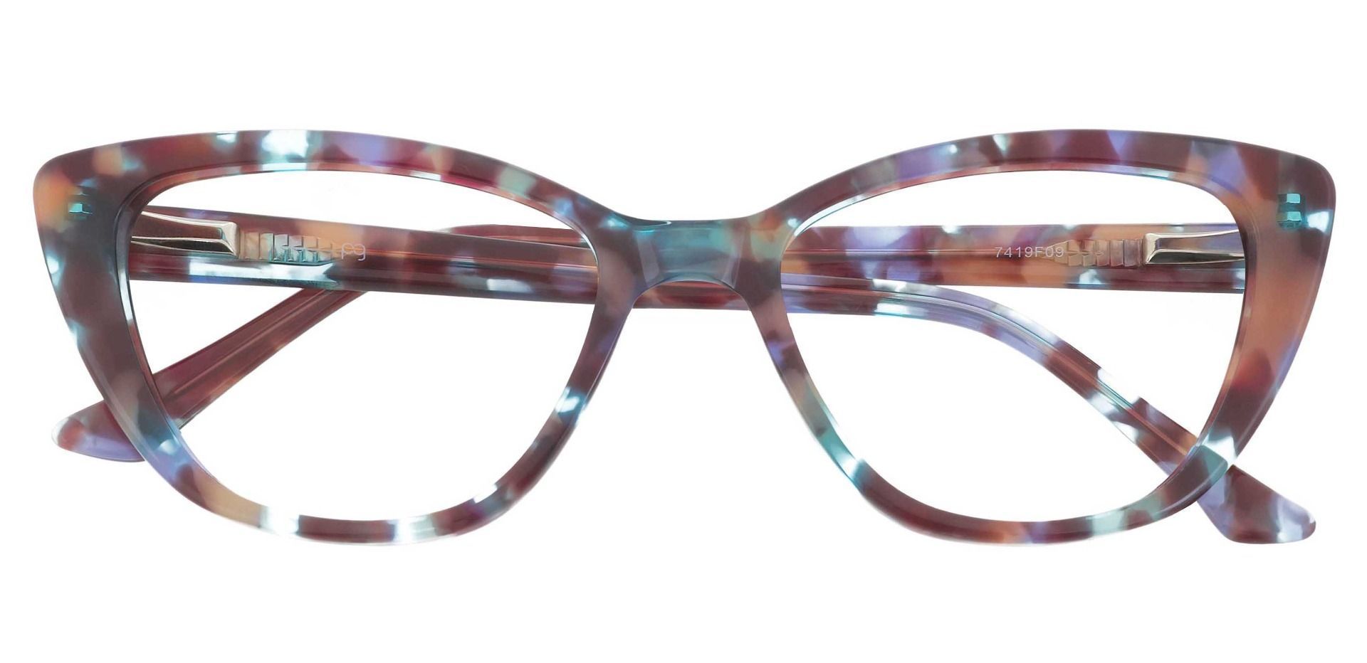 Athena Cat-Eye Prescription Glasses - Floral