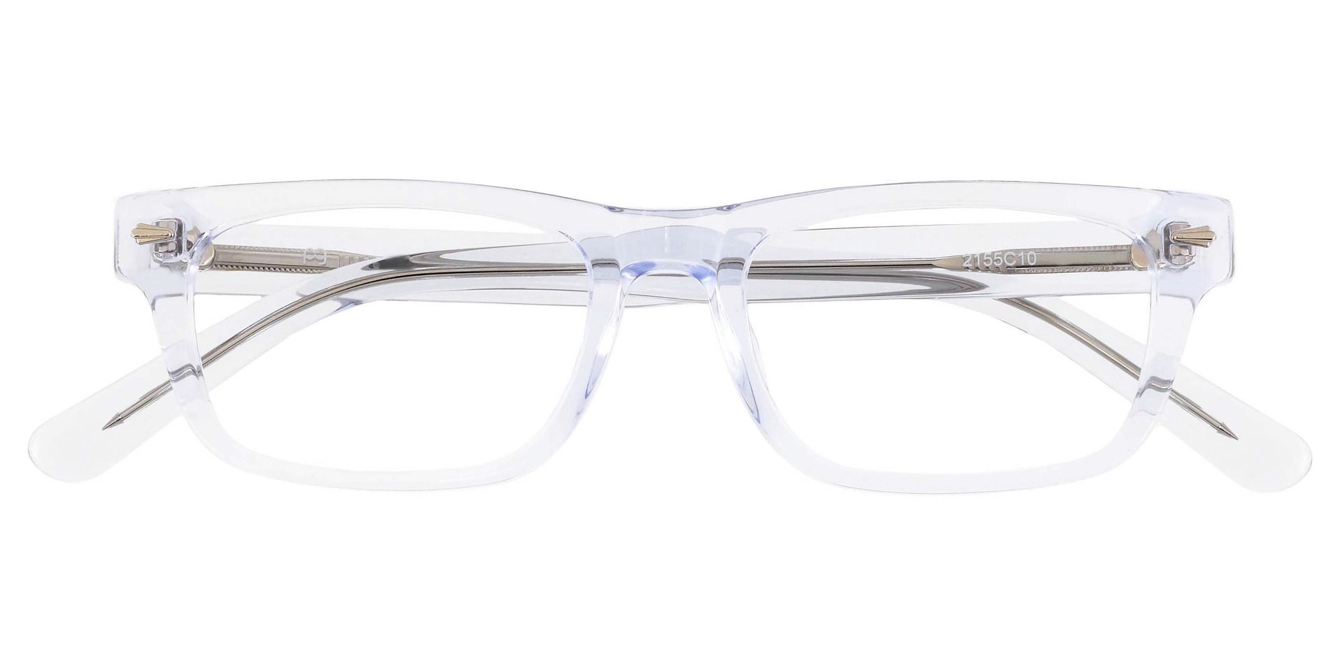 Baxter Rectangle Single Vision Glasses - Clear | Kids' Eyeglasses ...