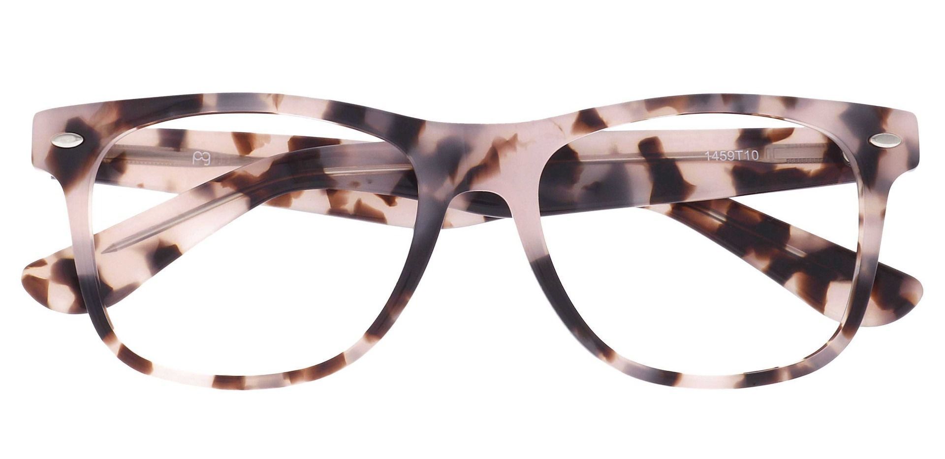 blush tortoise eyeglasses