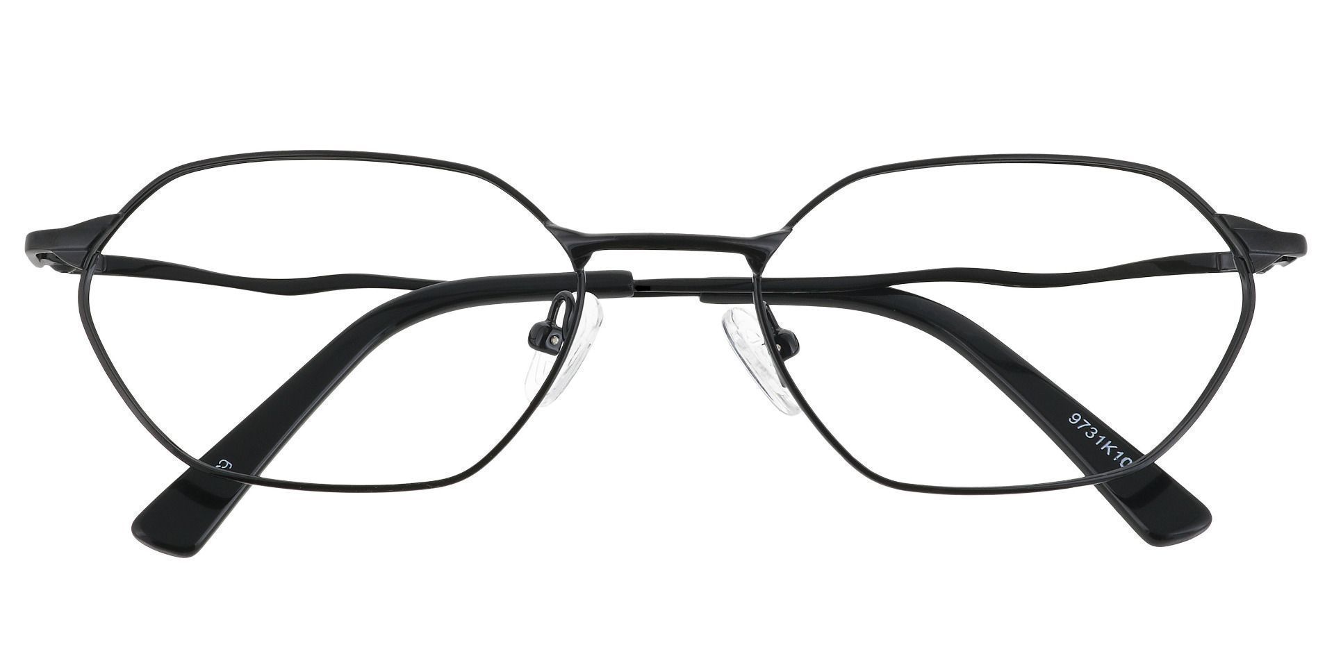 Auburn Geometric Prescription Glasses Silver Men's Eyeglasses