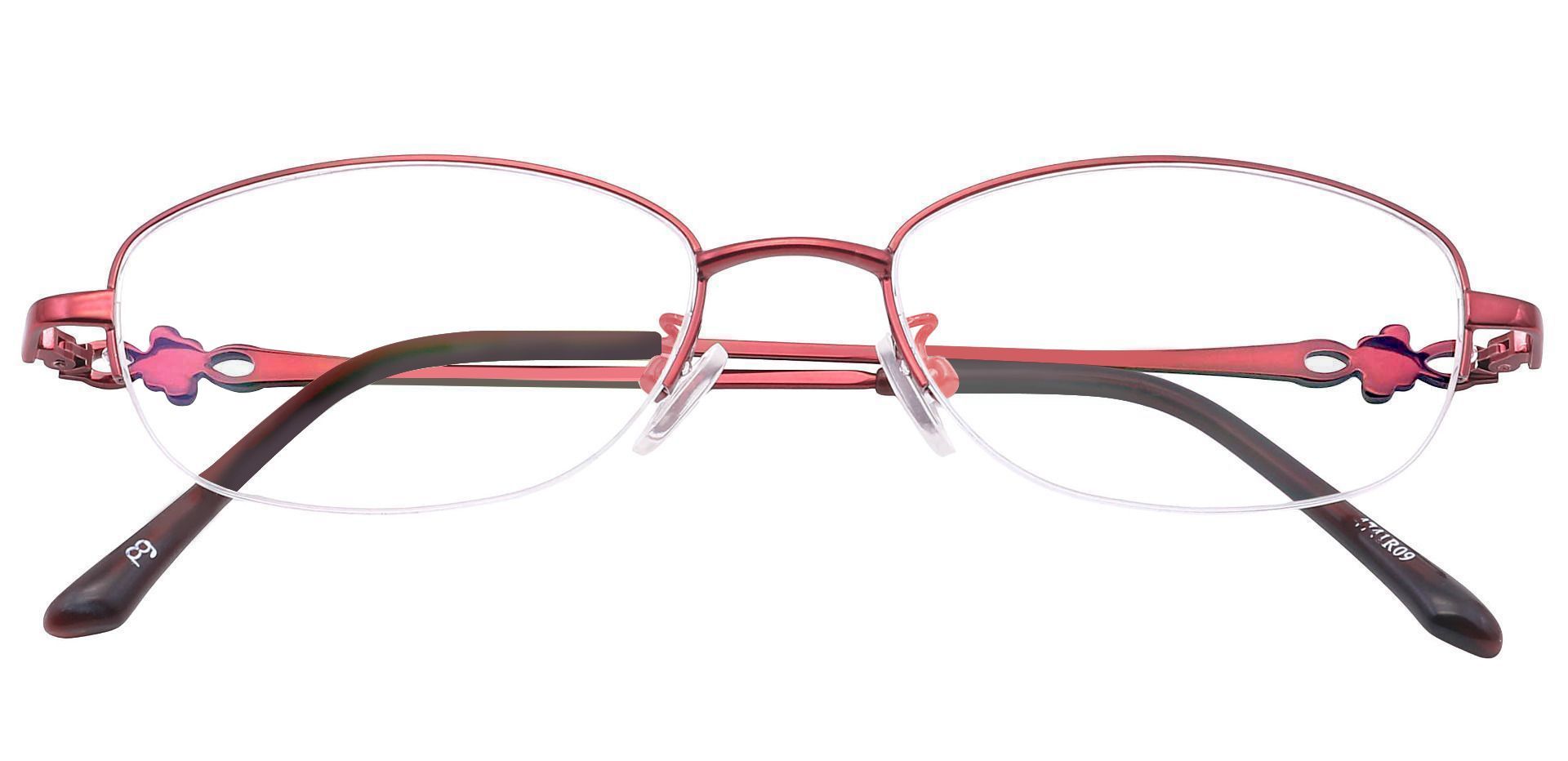 Andie Oval Non-Rx Glasses - Red
