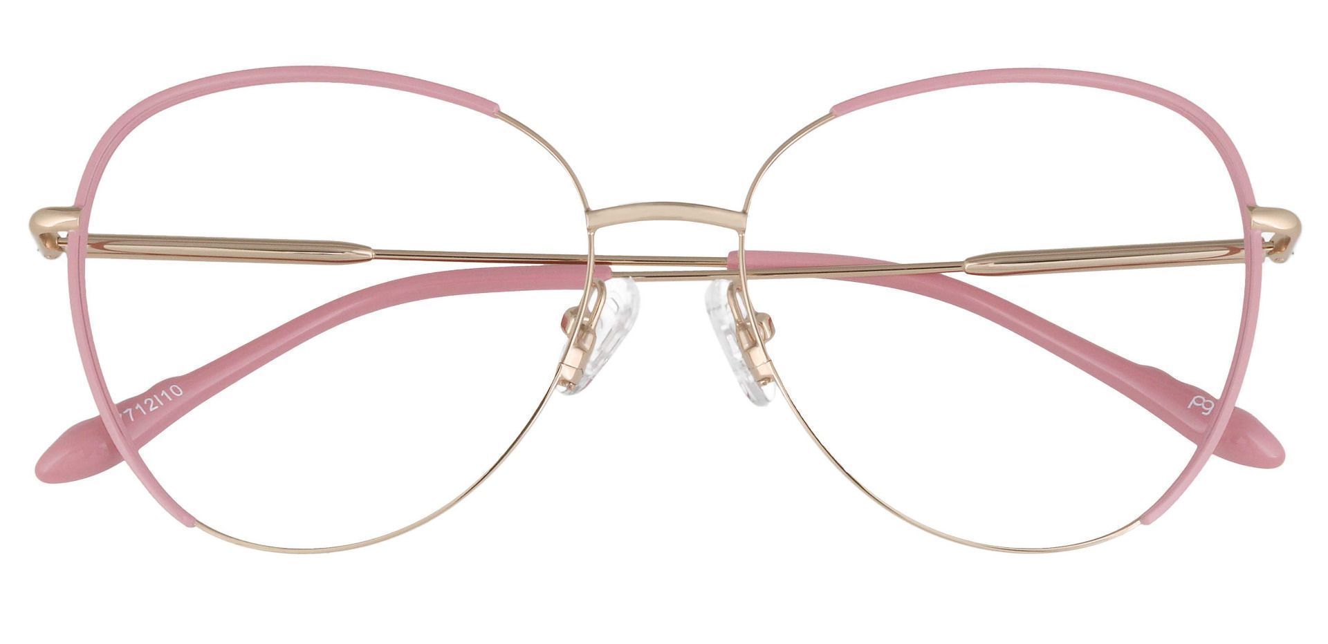 Pippi Cat Eye Prescription Glasses - Pink Gold