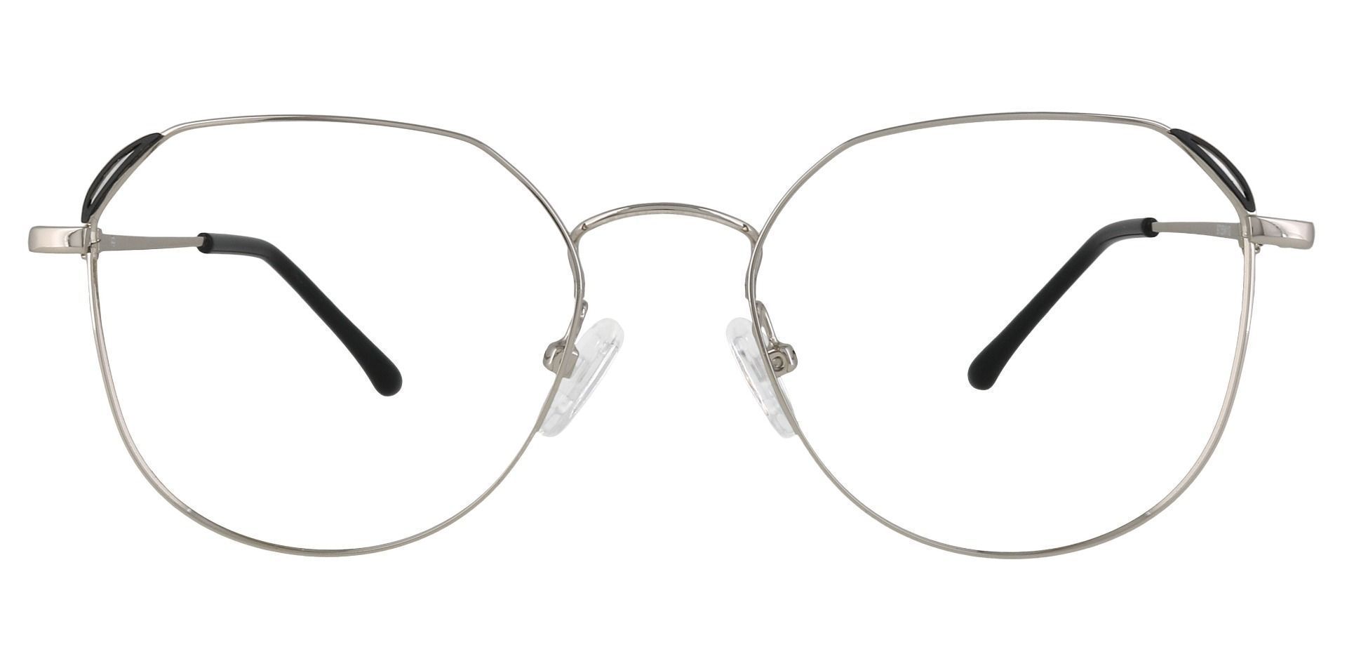 Figaro Geometric Lined Bifocal Glasses - Silver