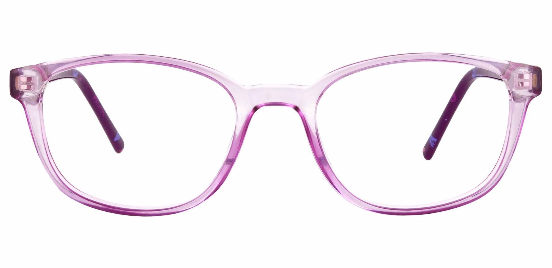 Branson Rectangle Prescription Glasses - Purple
