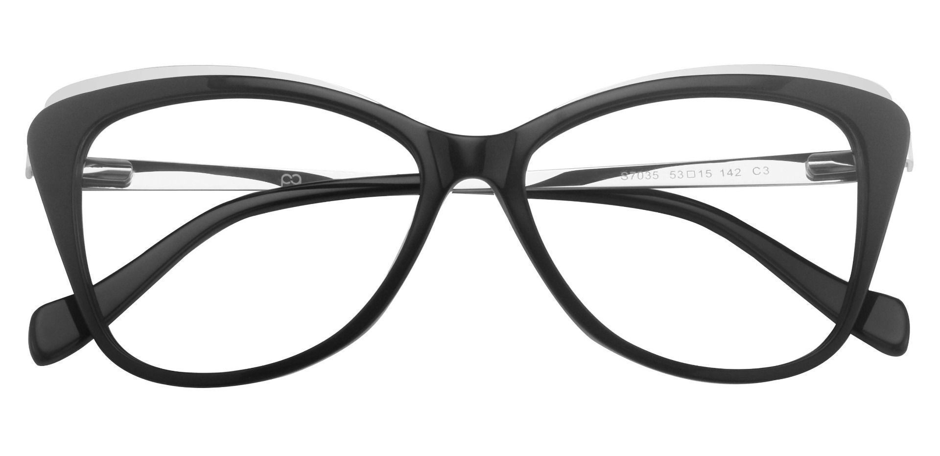 Lorena Cat Eye Prescription Glasses - Black