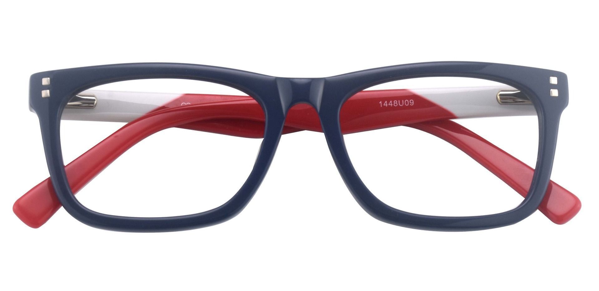 Quincy Rectangle Progressive Glasses - Blue