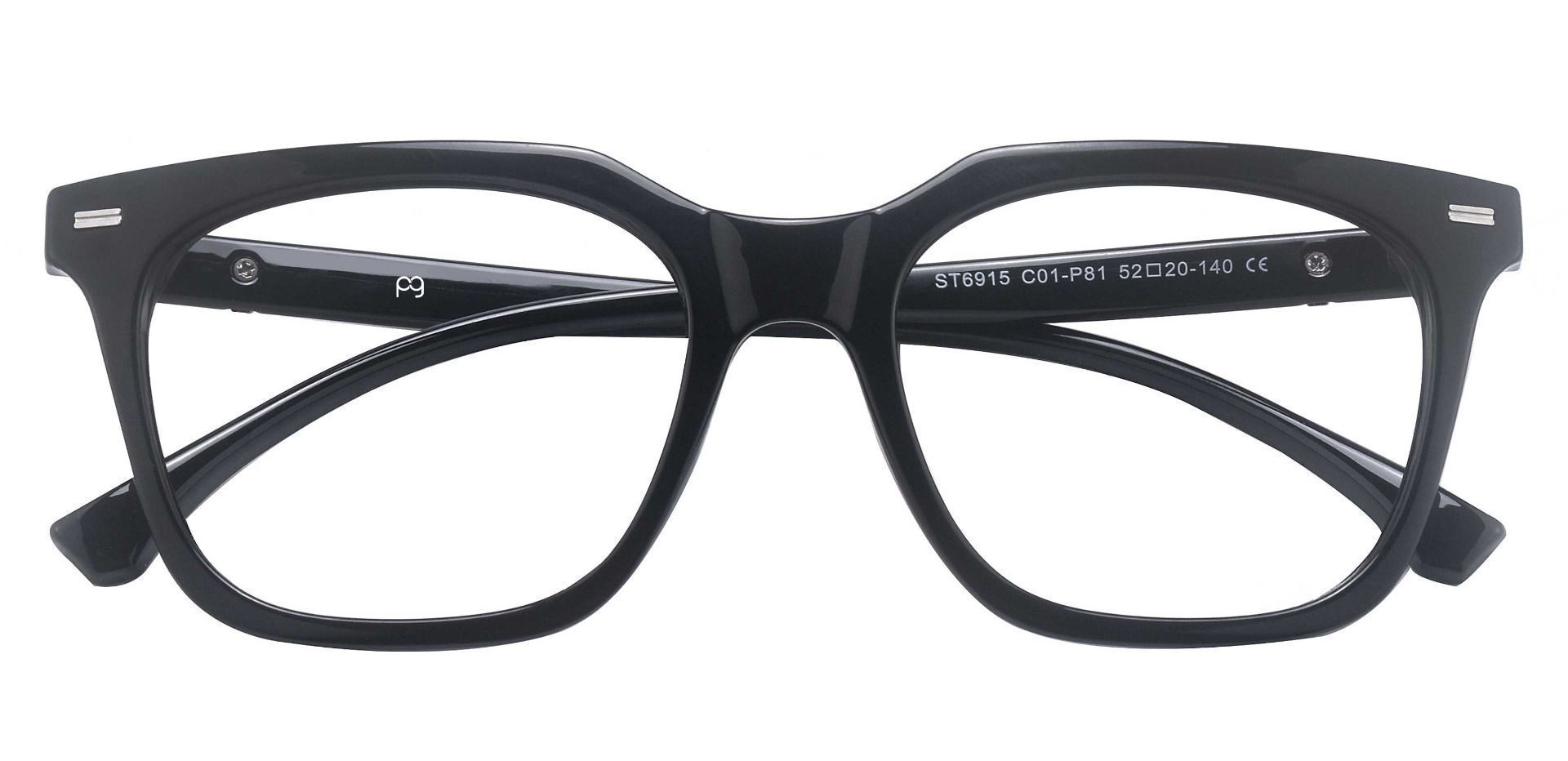Klein Square Prescription Glasses - Black
