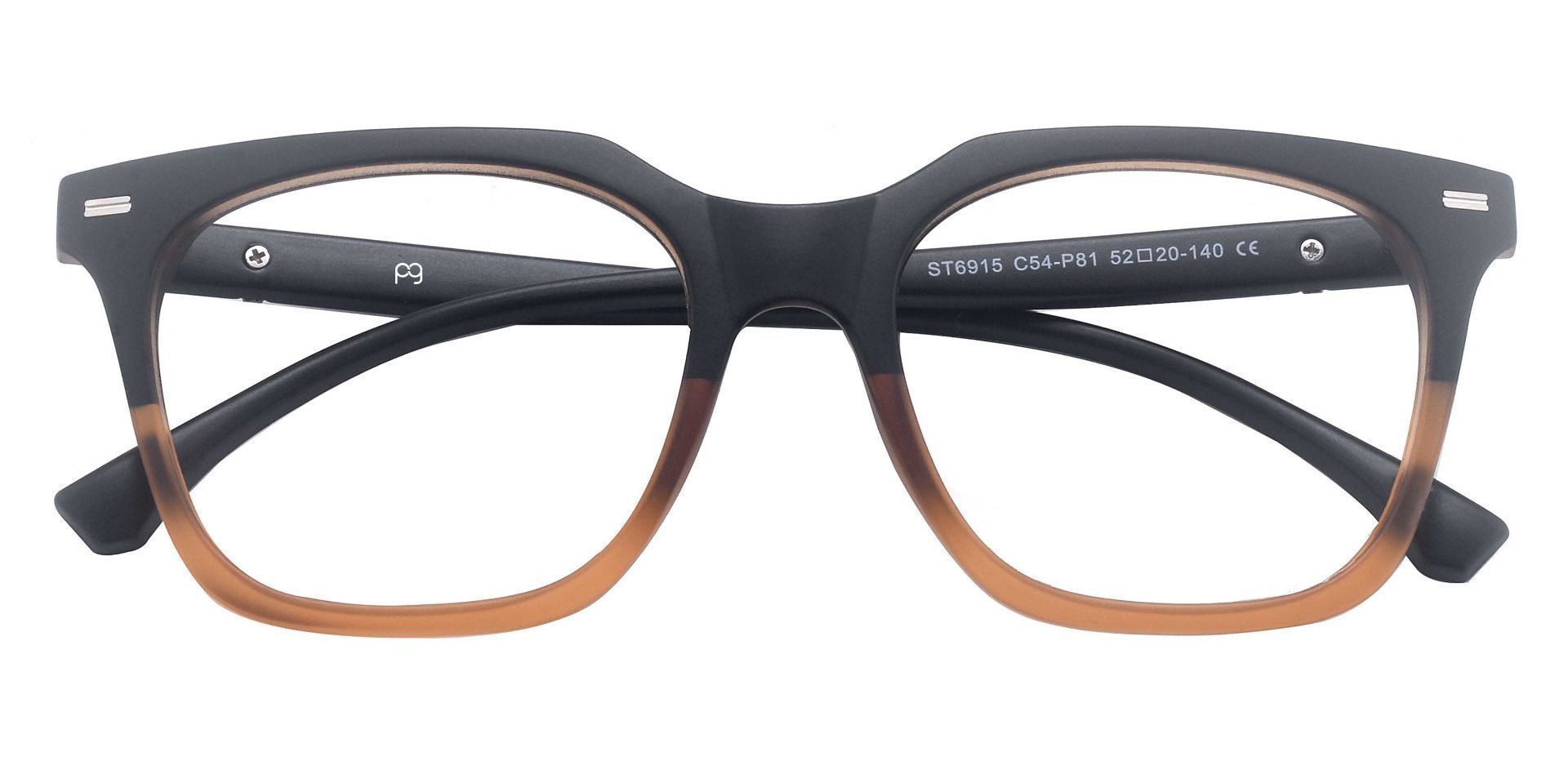 Klein Square Prescription Glasses - Brown