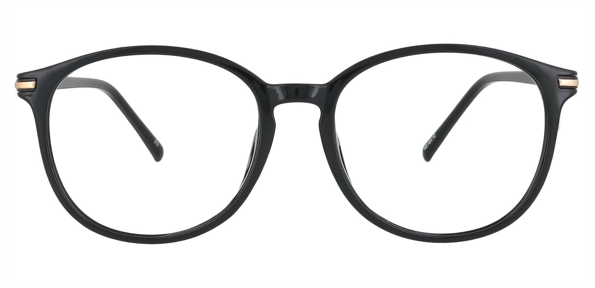 Rainier Oval Progressive Glasses - Black