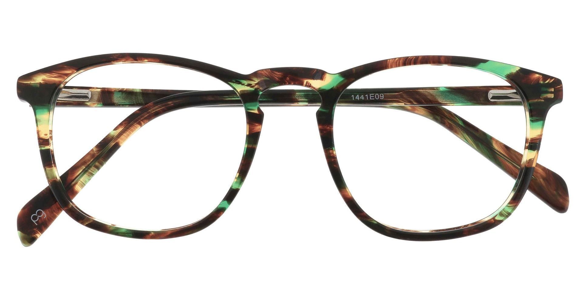 Venti Square Eyeglasses Frame - Green