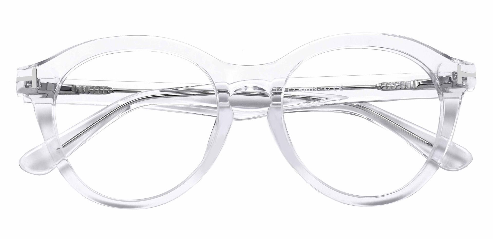 Hayden Round Prescription Glasses - Clear