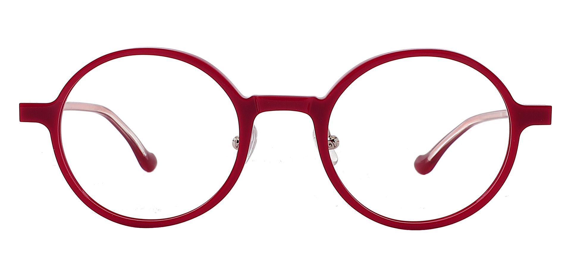 Conrad Round Eyeglasses Frame Red Womens Eyeglasses Payne Glasses