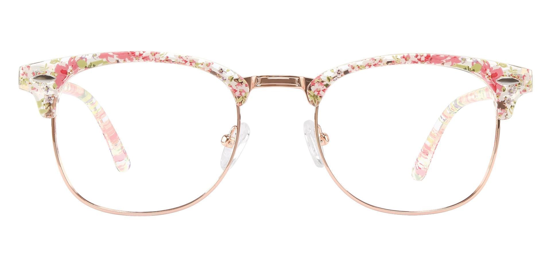 Hartley Browline Prescription Glasses - Floral