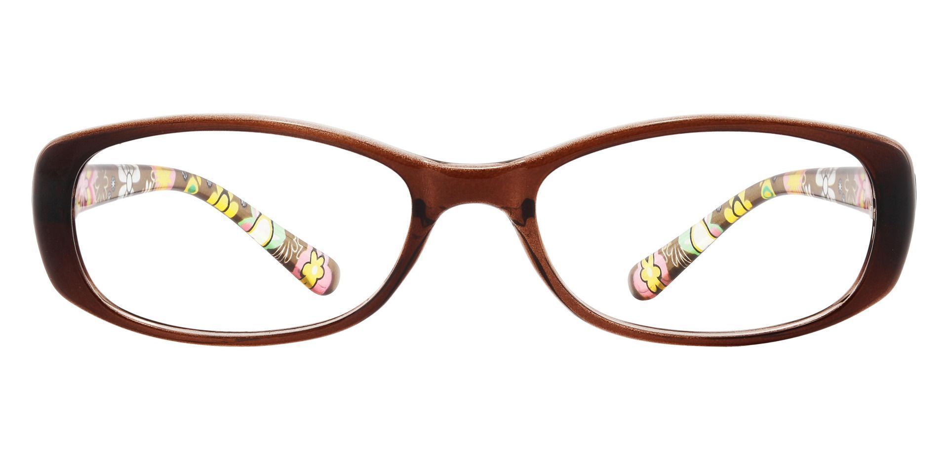 Bethesda Rectangle Eyeglasses Frame - Red/Floral Temples | Women's Eyeglasses | Payne Glasses